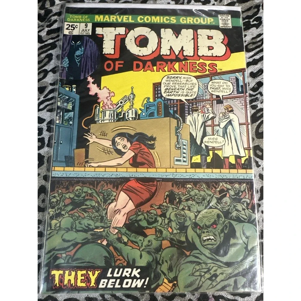 VTG Marvel Comic Tomb Of Darkness #9 JULY 1974 ! They lurk Below!